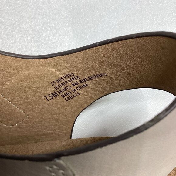 Sofft Bijou Open Toe Sandal Beige | Comfort Leather Wedge Size 7.5 - Picture 15 of 15